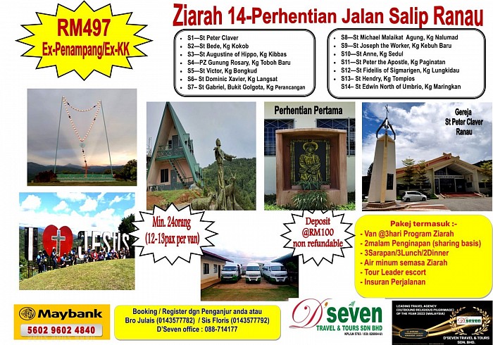 Ziarah 14 Perhentian Jalan Salip - St Peter Claver Ranau