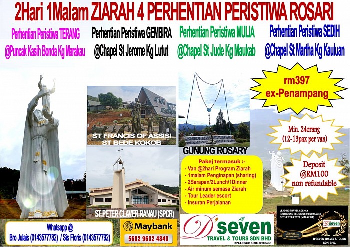 Ziarah 4 Perhentian Peristiwa Rosari - St Peter Claver Ranau