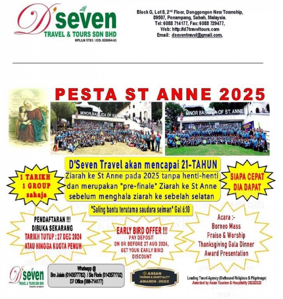 The Highlight - St Anne Feast Penang 2025 , mark 21 years in service