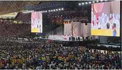 Pope celebrate mass